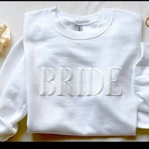 Gildan White 'BRIDE' Sweatshirt